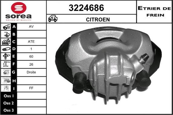 Sera 3224686 - Bremžu suports ps1.lv