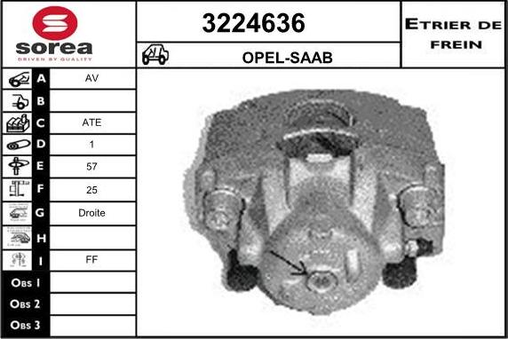 Sera 3224636 - Bremžu suports ps1.lv