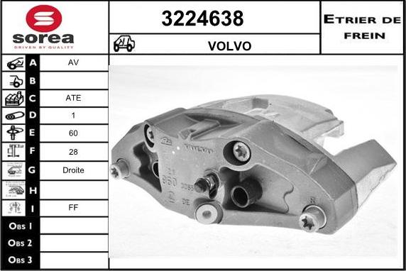 Sera 3224638 - Bremžu suports ps1.lv