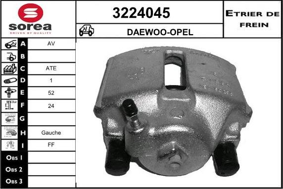 Sera 3224045 - Bremžu suports ps1.lv