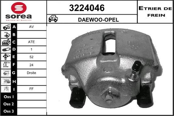 Sera 3224046 - Bremžu suports ps1.lv