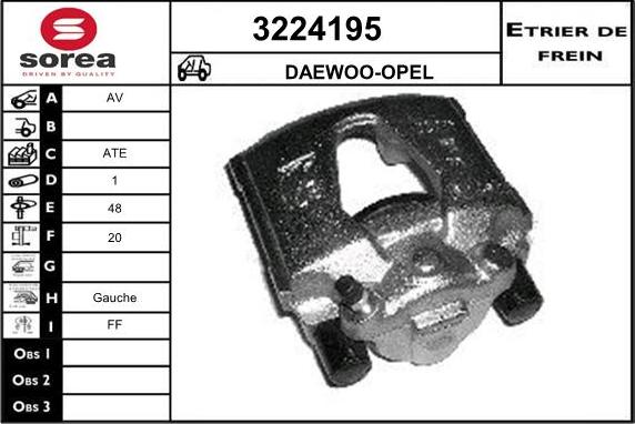 Sera 3224195 - Bremžu suports ps1.lv