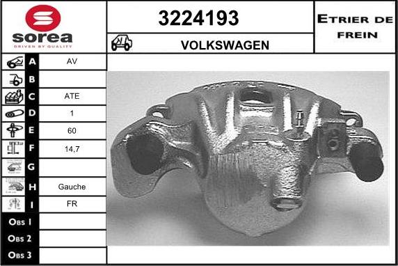 Sera 3224193 - Bremžu suports ps1.lv