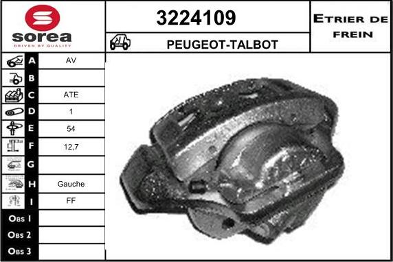 Sera 3224109 - Bremžu suports ps1.lv