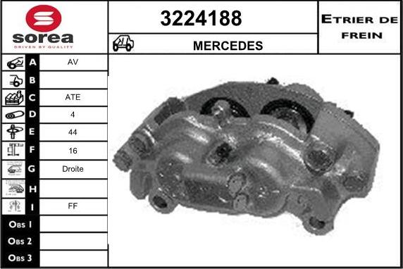 Sera 3224188 - Bremžu suports ps1.lv