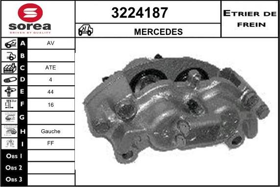 Sera 3224187 - Bremžu suports ps1.lv