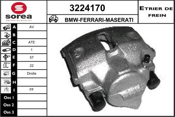 Sera 3224170 - Bremžu suports ps1.lv