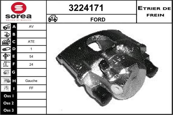 Sera 3224171 - Bremžu suports ps1.lv