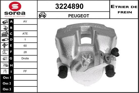 Sera 3224890 - Bremžu suports ps1.lv