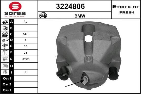 Sera 3224806 - Bremžu suports ps1.lv