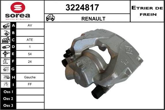 Sera 3224817 - Bremžu suports ps1.lv