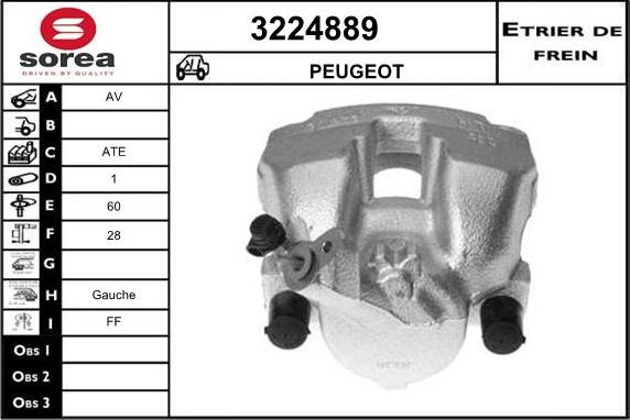 Sera 3224889 - Bremžu suports ps1.lv