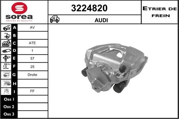 Sera 3224820 - Bremžu suports ps1.lv