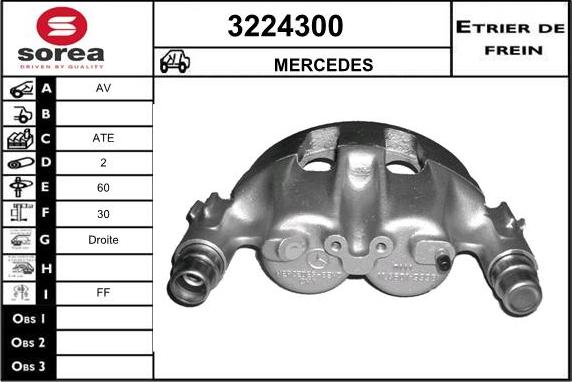 Sera 3224300 - Bremžu suports ps1.lv