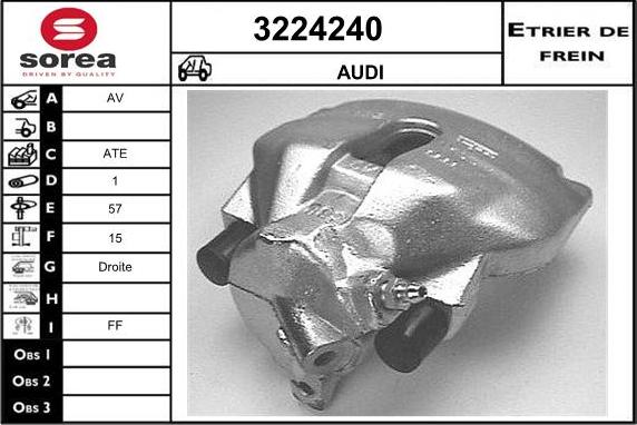 Sera 3224240 - Bremžu suports ps1.lv