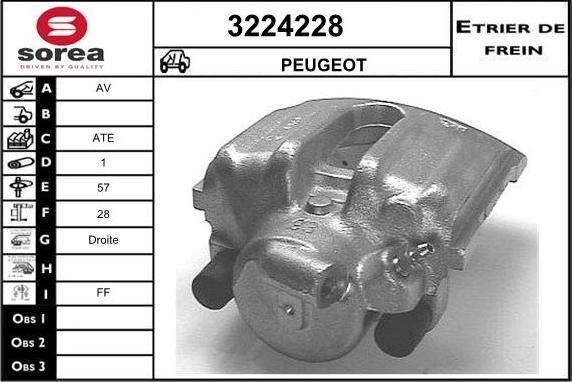 Sera 3224228 - Bremžu suports ps1.lv