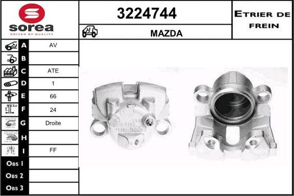 Sera 3224744 - Bremžu suports ps1.lv