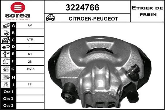 Sera 3224766 - Bremžu suports ps1.lv