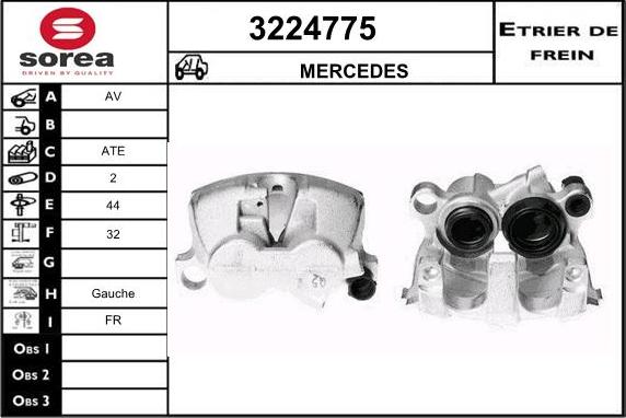 Sera 3224775 - Bremžu suports ps1.lv