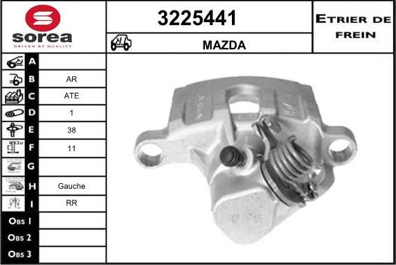 Sera 3225441 - Bremžu suports ps1.lv