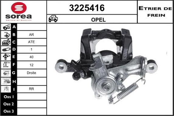 Sera 3225416 - Bremžu suports ps1.lv