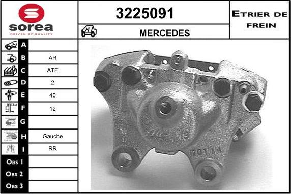 Sera 3225091 - Bremžu suports ps1.lv