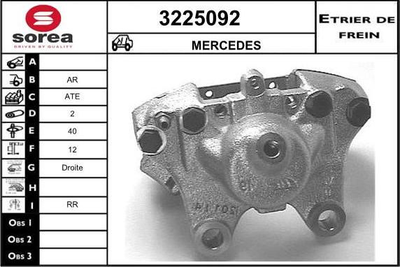 Sera 3225092 - Bremžu suports ps1.lv