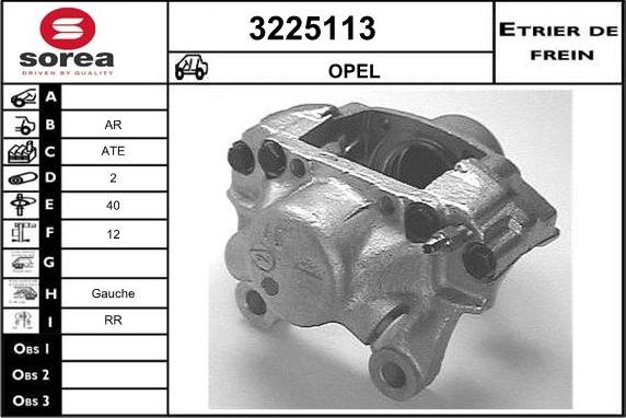 Sera 3225113 - Bremžu suports ps1.lv