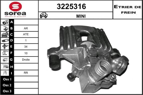 Sera 3225316 - Bremžu suports ps1.lv