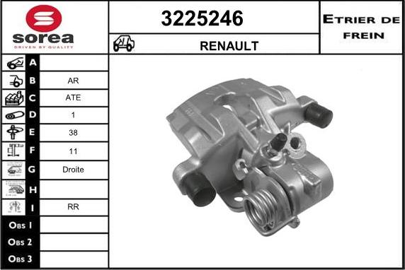 Sera 3225246 - Bremžu suports ps1.lv