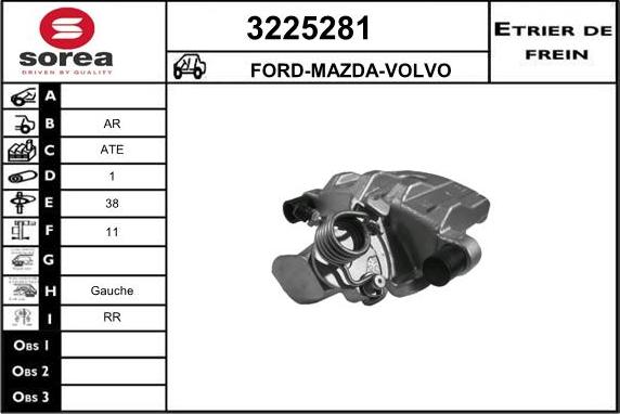 Sera 3225281 - Bremžu suports ps1.lv