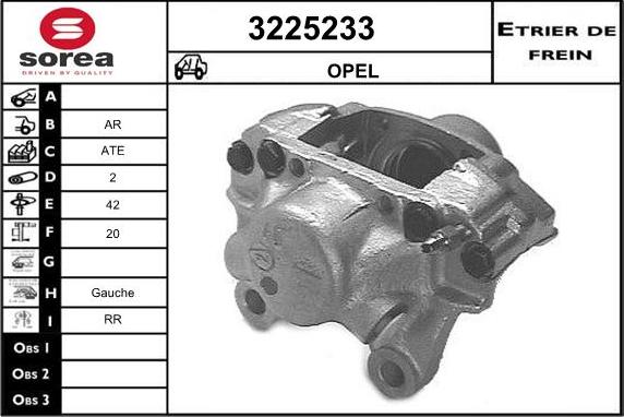 Sera 3225233 - Bremžu suports ps1.lv