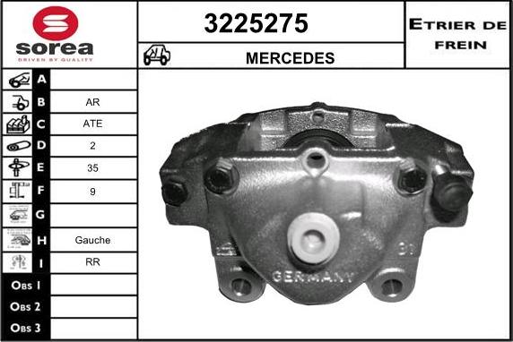 Sera 3225275 - Bremžu suports ps1.lv