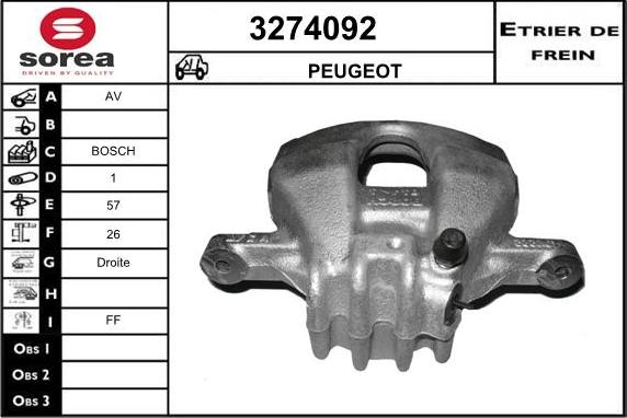 Sera 3274092 - Bremžu suports ps1.lv