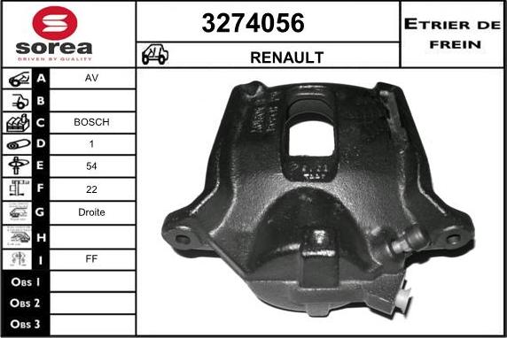 Sera 3274056 - Bremžu suports ps1.lv