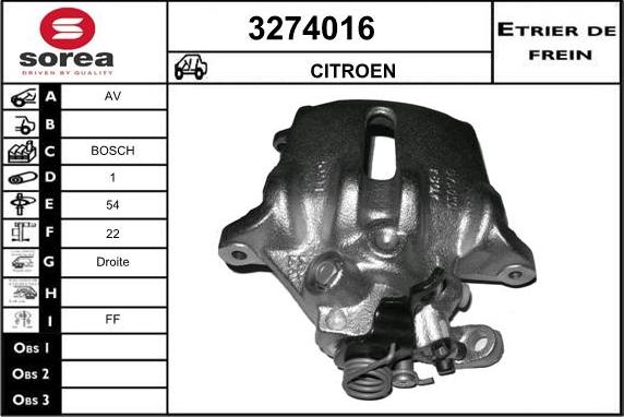 Sera 3274016 - Bremžu suports ps1.lv