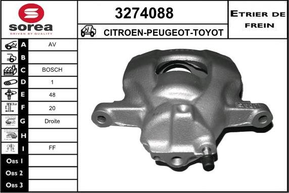 Sera 3274088 - Bremžu suports ps1.lv