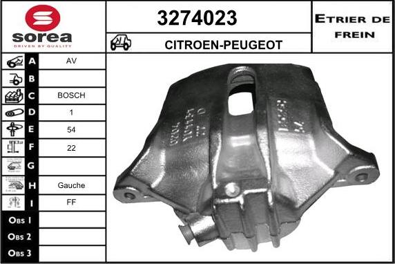 Sera 3274023 - Bremžu suports ps1.lv