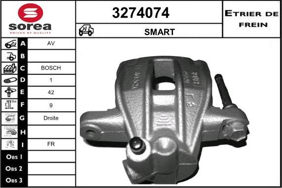 Sera 3274074 - Bremžu suports ps1.lv