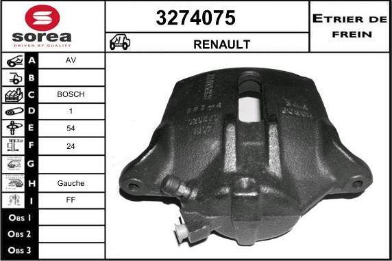 Sera 3274075 - Bremžu suports ps1.lv