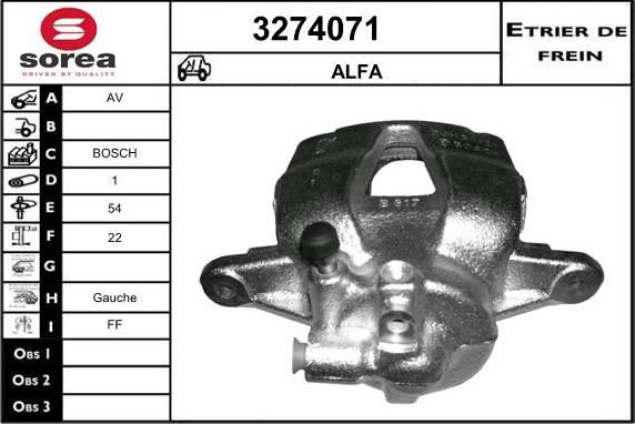 Sera 3274071 - Bremžu suports ps1.lv