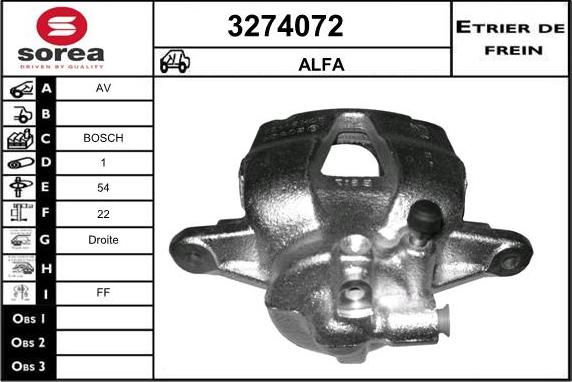 Sera 3274072 - Bremžu suports ps1.lv