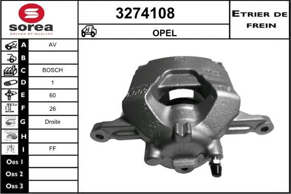 Sera 3274108 - Bremžu suports ps1.lv