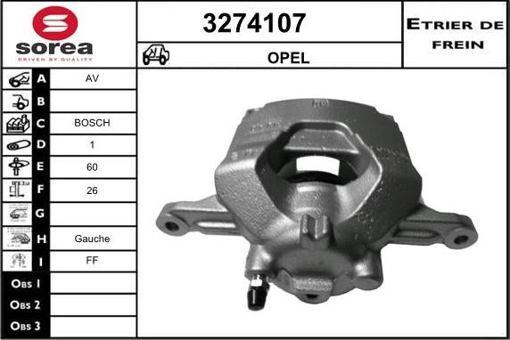 Sera 3274107 - Bremžu suports ps1.lv