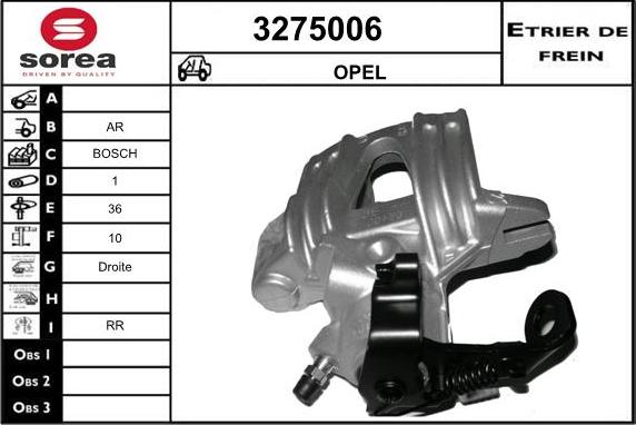 Sera 3275006 - Bremžu suports ps1.lv