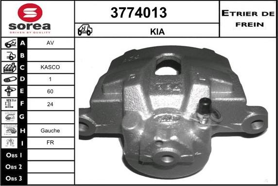 Sera 3774013 - Bremžu suports ps1.lv