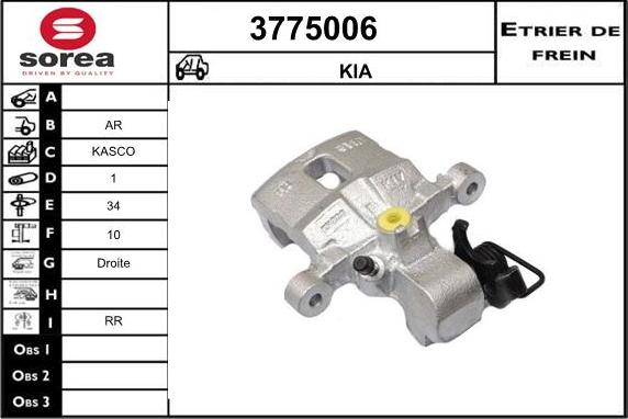 Sera 3775006 - Bremžu suports ps1.lv