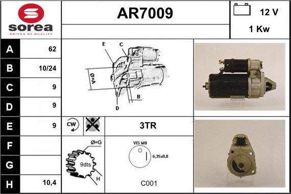 Sera AR7009 - Starteris ps1.lv