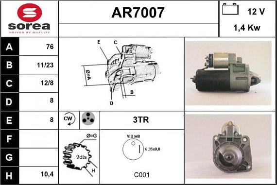 Sera AR7007 - Starteris ps1.lv