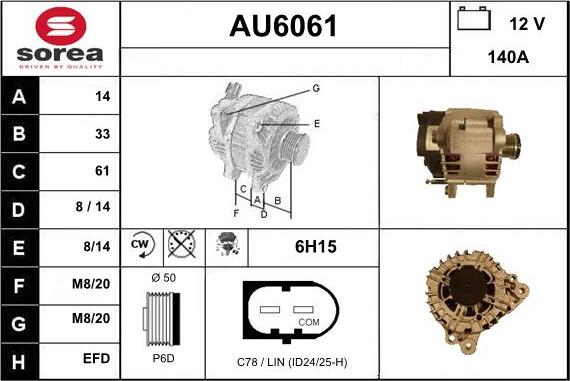 Sera AU6061 - Ģenerators ps1.lv